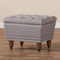 Baxton Studio Annabelle Light Grey Walnut Finished Tufted Storage Ottoman 131-7217 - alternate 3